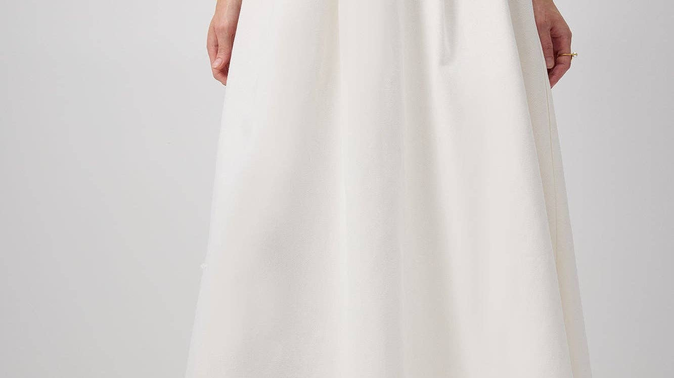 Camila Flowy Pleated Maxi Cotton Skirt