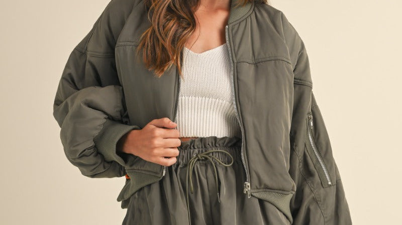 Mason Bomber Jacket and Shorts Set